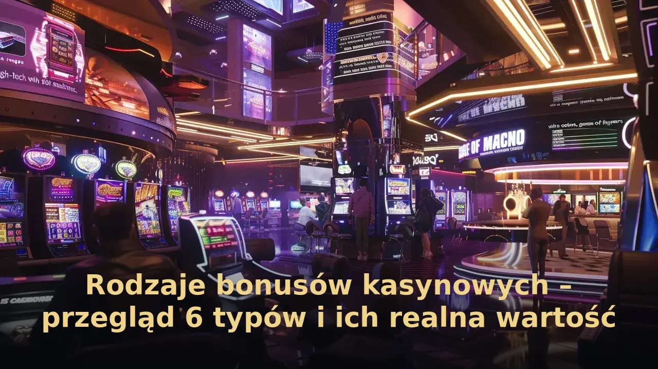 Rodzaje bonusów kasynowych – przegląd 6 typów i ich realna wartość